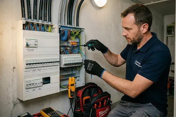 Diagnostic disjoncteur qui saute par ELC à Beauvais avec testeur d'isolement Megger et caméra thermique FLIR